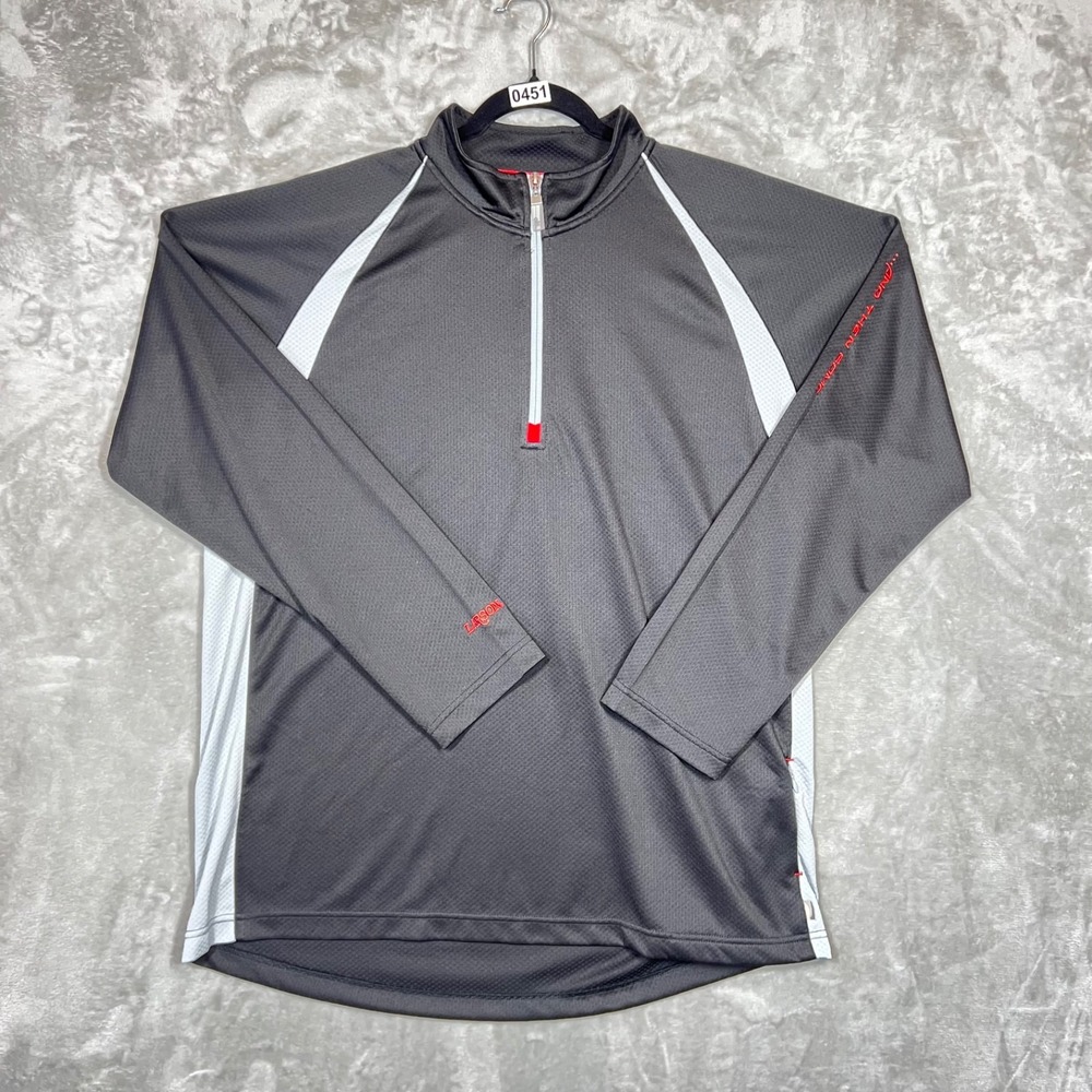 ALO CoolFit  1/4 Zip Shirt‎ Men's XXL Black Long Sleeve Activewear Pullover
